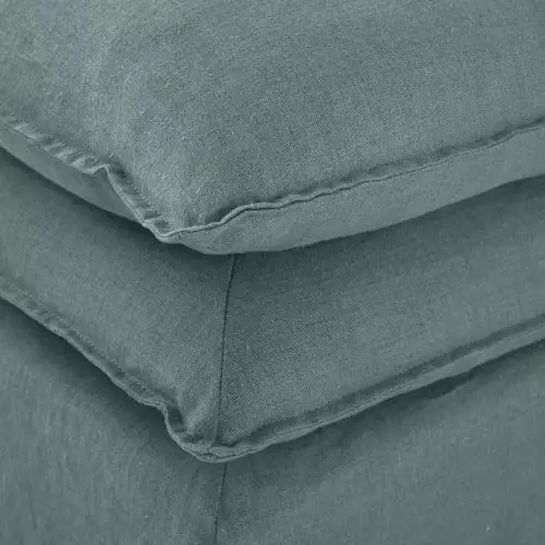 Maisons Du Monde Poufs Pouf Pour Canapé Modulable En Lin Bleu Céladon 5 Maisons Du Monde Poufs Pouf Pour Canapé Modulable En Lin Bleu Céladon – Image 5