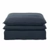 Maisons Du Monde Poufs Pouf Pour Canapé Modulable En Lin Bleu Nuit