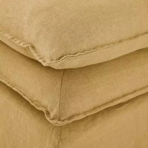 Maisons Du Monde Poufs Pouf Pour Canapé Modulable En Lin Ocre 4 Maisons Du Monde Poufs Pouf Pour Canapé Modulable En Lin Ocre – Image 4