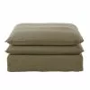 Maisons Du Monde Poufs Pouf Pour Canapé Modulable En Lin Vert Kaki