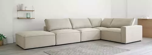 Maisons Du Monde Canapés Modulables Pouf Pour Canapé Modulable En Tissu Beige 6 Maisons Du Monde Canapés Modulables Pouf Pour Canapé Modulable En Tissu Beige – Image 6