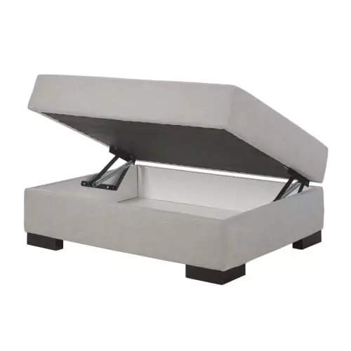 Maisons Du Monde Poufs Pouf Pour Canapé Modulable Gris Clair Avec Coffre De Rangement 2 Maisons Du Monde Poufs Pouf Pour Canapé Modulable Gris Clair Avec Coffre De Rangement – Image 2