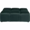Kare Design Poufs Pouf Repose-pieds En Velours Vert Foncé
