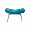 Maisons Du Monde Assises Pouf Repose-pieds Style Scandinave Bleu Pétrole