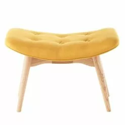 Maisons Du Monde Assises Pouf Repose-pieds Style Scandinave Jaune