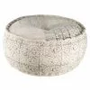 Maisons Du Monde Poufs Pouf Rond En Coton Imprimé
