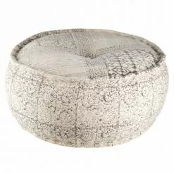 Maisons Du Monde Poufs Pouf Rond En Coton Imprimé