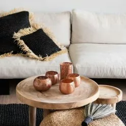 Bazar Bizar Poufs Pouf Rond En Jacinthe D'eau D60 -Chaise Soldes Magasin pouf rond en jacinthe d eau d60 5