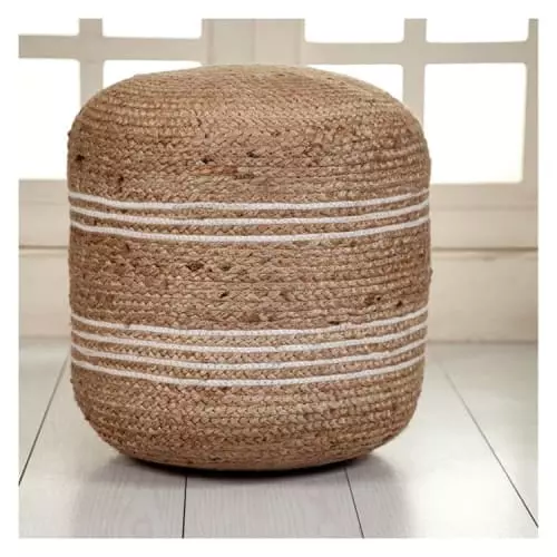 Rendez Vous Déco Poufs Pouf Rond En Jute 2 Rendez Vous Déco Poufs Pouf Rond En Jute – Image 2