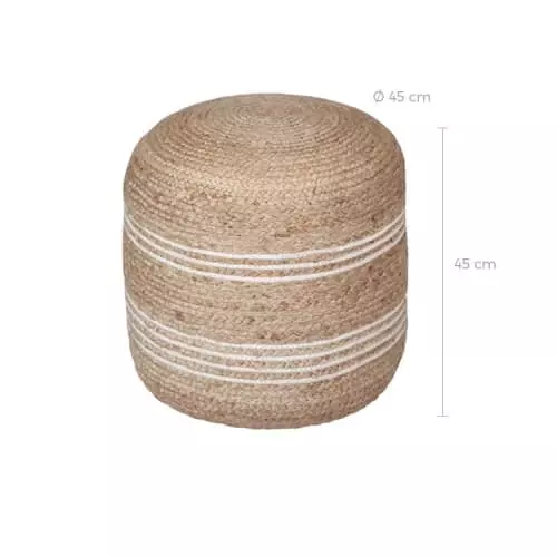 Rendez Vous Déco Poufs Pouf Rond En Jute 4 Rendez Vous Déco Poufs Pouf Rond En Jute – Image 4