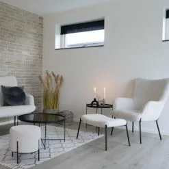 House Nordic Poufs Pouf Rond En Tissu Bouclette Et Métal D35,5cm Blanc 11 House Nordic Poufs Pouf Rond En Tissu Bouclette Et Métal D35,5cm Blanc -Chaise Soldes Magasin pouf rond en tissu bouclette et metal d35 5cm blanc 5