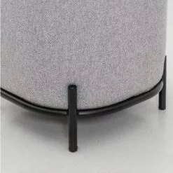 Meubles & Design Poufs Pouf Rond En Tissu Pieds Métal Gris 10 Meubles & Design Poufs Pouf Rond En Tissu Pieds Métal Gris -Chaise Soldes Magasin pouf rond en tissu pieds metal gris 4