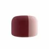 Potiron Paris Poufs Pouf Rond En Velours Bicolore Rouge