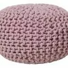 Beliani Poufs Pouf Rose 40 X 25 Cm