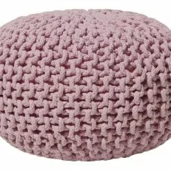 Beliani Poufs Pouf Rose 40 X 25 Cm