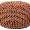 Beliani Poufs Pouf Rouille 50 X 35 Cm