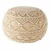 Maisons Du Monde Poufs Pouf Tressé En Coton Macramé