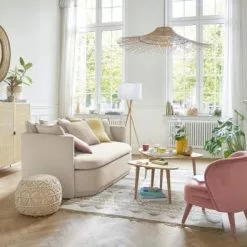 Maisons Du Monde Poufs Pouf Tressé En Coton Macramé -Chaise Soldes Magasin pouf tresse en coton macrame 1000 11 38 177814 14