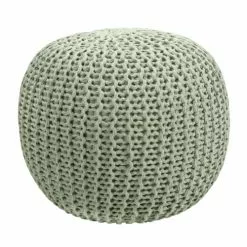 Rendez Vous Déco Poufs Pouf Tricot Rond En Coton Vert Clair 11 Rendez Vous Déco Poufs Pouf Tricot Rond En Coton Vert Clair -Chaise Soldes Magasin pouf tricot rond en coton vert clair 5