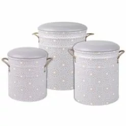 Stof Poufs Gigognes Avec Rangement - Lot De 3 7 Stof Poufs Gigognes Avec Rangement - Lot De 3 -Chaise Soldes Magasin poufs gigognes avec rangement lot de 3 3