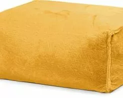 Sitting Point Poufs Repose-pied D'intérieur Aspect Fourrure Gris Clair 55x65x35cm -Chaise Soldes Magasin repose pied d interieur aspect fourrure moutarde 55x65x35cm