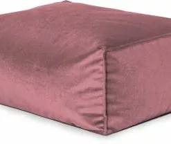 Sitting Point Poufs Repose-pied D'intérieur Aspect Velours Pétrole 55x65x35cm -Chaise Soldes Magasin repose pied d interieur aspect velours vieux rose 55x65x35cm