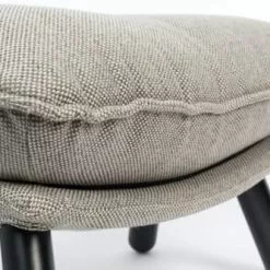 Zuiver Repose-pieds Repose Pied En Tissu Gris Clair -Chaise Soldes Magasin repose pied en tissu gris clair 4