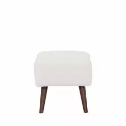 Drawer Repose-pieds En Tissu Bouclette Pieds Bois Foncé Ecru -Chaise Soldes Magasin repose pieds en tissu bouclette pieds bois fonce ecru 2