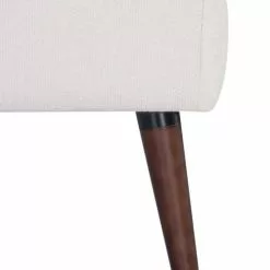 Drawer Repose-pieds En Tissu Bouclette Pieds Bois Foncé Ecru -Chaise Soldes Magasin repose pieds en tissu bouclette pieds bois fonce ecru 4