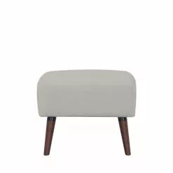 Drawer Repose-pieds En Tissu Bouclette Pieds Bois Foncé Gris Clair -Chaise Soldes Magasin repose pieds en tissu bouclette pieds bois fonce gris clair 2