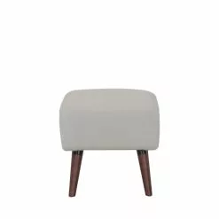 Drawer Repose-pieds En Tissu Bouclette Pieds Bois Foncé Gris Clair -Chaise Soldes Magasin repose pieds en tissu bouclette pieds bois fonce gris clair 3