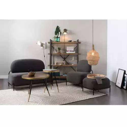 Drawer Repose-pieds En Tissu Gris 2 Drawer Repose-pieds En Tissu Gris – Image 2