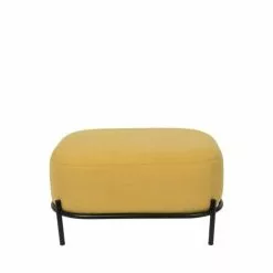 Drawer Repose-pieds En Tissu Jaune