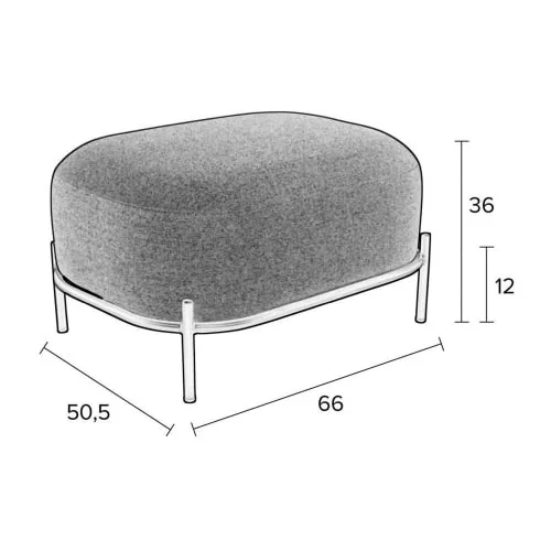 Drawer Repose-pieds En Tissu Jaune 6 Drawer Repose-pieds En Tissu Jaune – Image 6