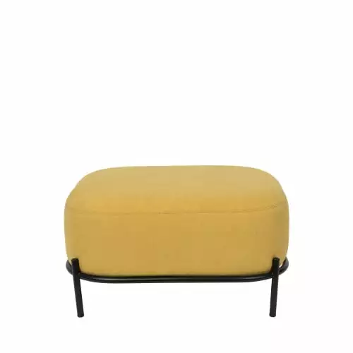 Drawer Repose-pieds En Tissu Jaune 1 Drawer Repose-pieds En Tissu Jaune