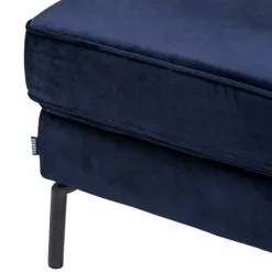 Drawer Repose-pieds En Velours Bleu Marine -Chaise Soldes Magasin repose pieds en velours bleu marine 4
