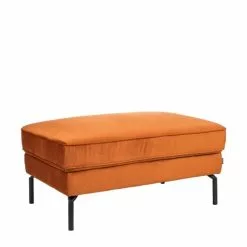 Drawer Repose-pieds En Velours Rouille -Chaise Soldes Magasin repose pieds en velours rouille 2