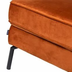 Drawer Repose-pieds En Velours Rouille -Chaise Soldes Magasin repose pieds en velours rouille 4