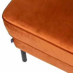 Drawer Repose-pieds En Velours Rouille -Chaise Soldes Magasin repose pieds en velours rouille 5