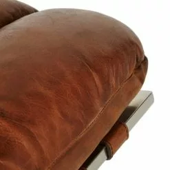 Maisons Du Monde Repose-pieds Vintage En Cuir Marron -Chaise Soldes Magasin repose pieds vintage en cuir marron 1000 13 39 228901 3