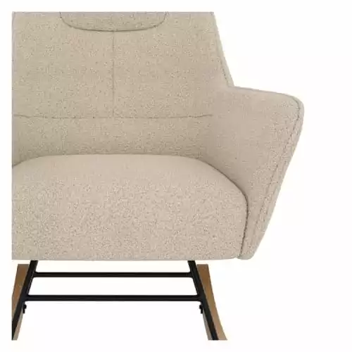 Rendez Vous Déco Fauteuils Rocking-chair Beige Effet Laine Bouclette En Tissu 5 Rendez Vous Déco Fauteuils Rocking-chair Beige Effet Laine Bouclette En Tissu – Image 5