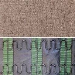 Alice's Garden Fauteuils Rocking Chair Marron Design Tissu Et Bois -Chaise Soldes Magasin rocking chair marron design tissu et bois 3