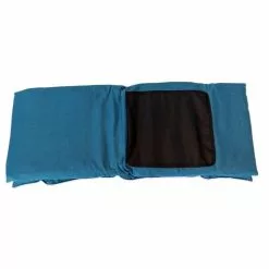 Mobili Rebecca Fauteuils Siège De Sol Rembourré En Métal Et Polyester Bleu Foncé -Chaise Soldes Magasin siege de sol rembourre en metal et polyester bleu fonce 5